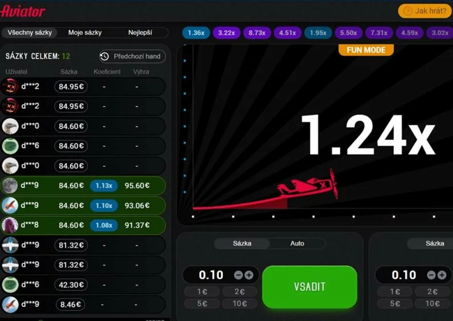Aviator v online casinu Mostbet