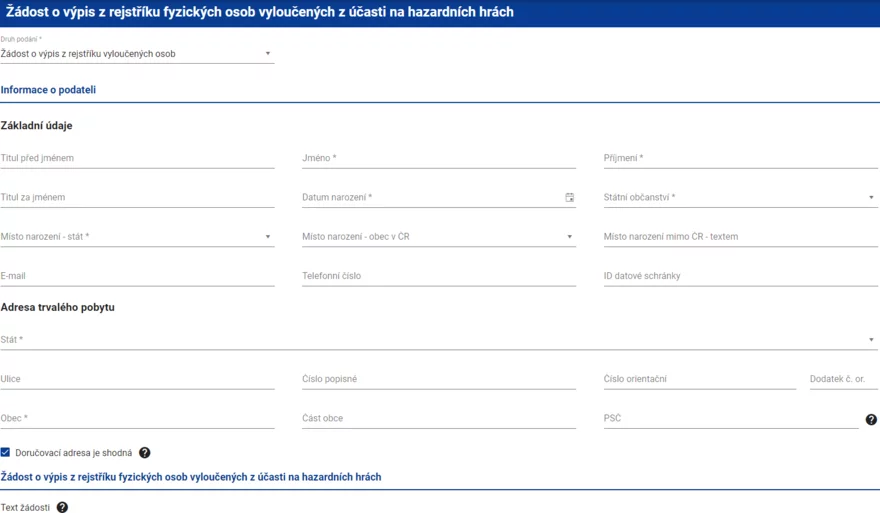 Kde najdu registr vyloučených osob z hazardu? Co je to hazardní rejstřík?