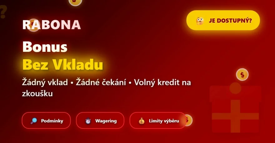 Rabona bonus bez vkladu: Je dostupný? 🤔 Jaké má podmínky? 🔎