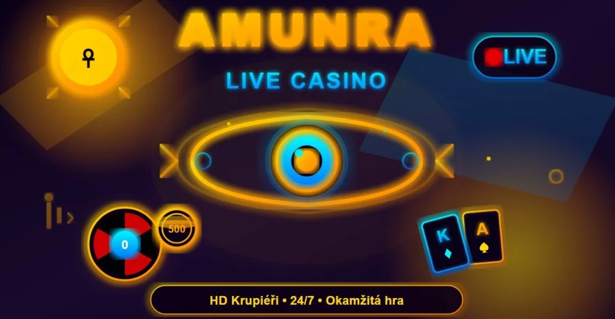 Live casino v AmunRa 🐪 Kompletní přehled stolů a co čekat ✅