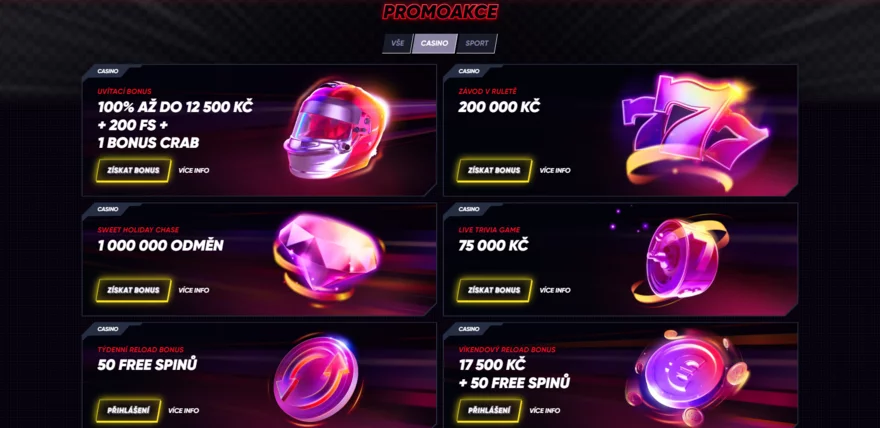 Quickwin promoakce a bonusy