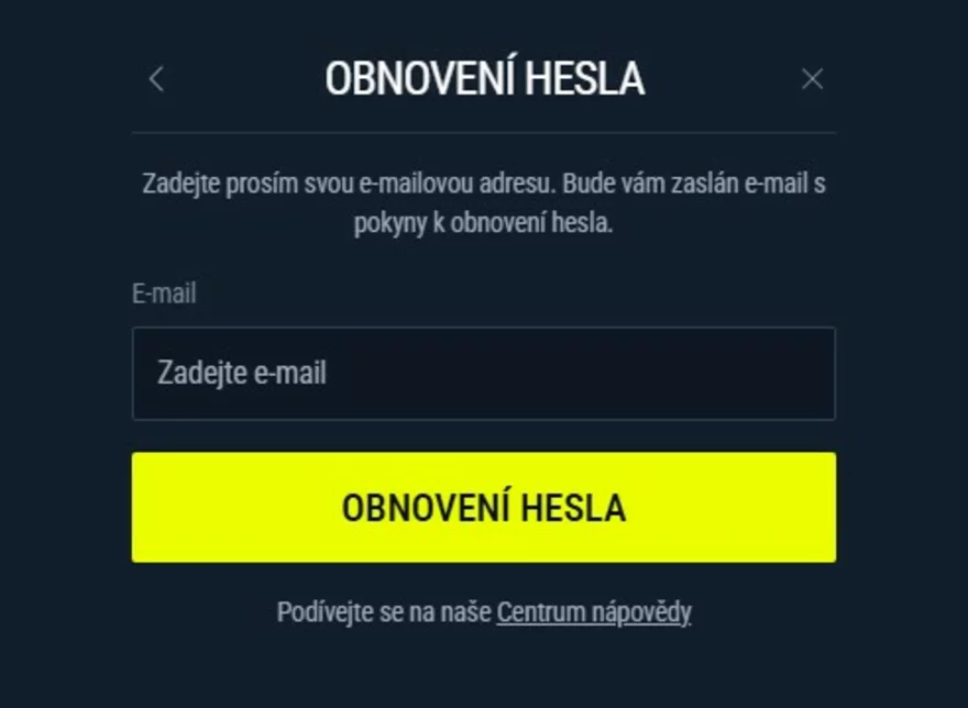 Rabona zapomenuté heslo