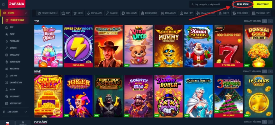 Rabona přihlášení