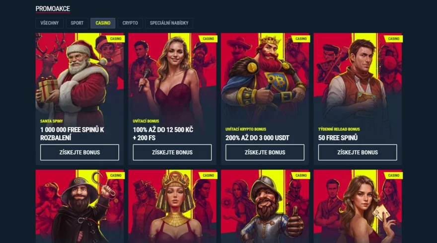 Rabona nabídka bonusů