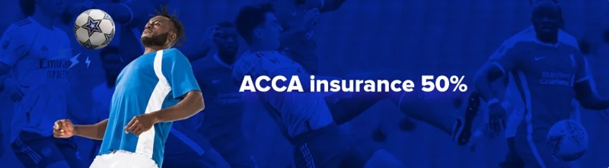 ACCA insurance 50 % ve Sportaze