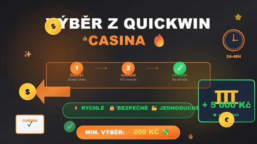 Výběr z Quickwin casina: postup, časy a tipy na hladkou výplatu 🔥