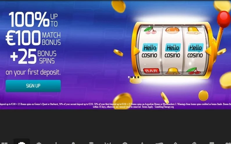 Hello Casino recenze ☑️ | 100 % do výše 500 EUR + 50 FS 🔥