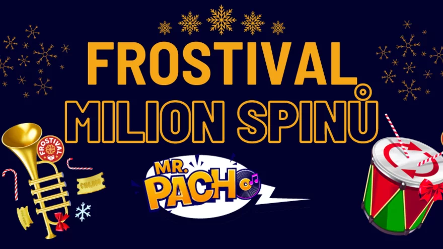 Frostival Milion Spinů v casinu Mr. Pacho přináší free spiny každý den!