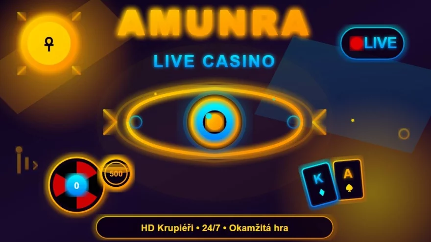 Live casino v AmunRa 🐪 Kompletní přehled stolů a co čekat ✅