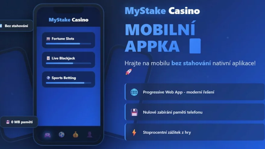 Mobilní aplikace MyStake 📱 Jak hrát na mobilu i bez nativní appky! 🚀