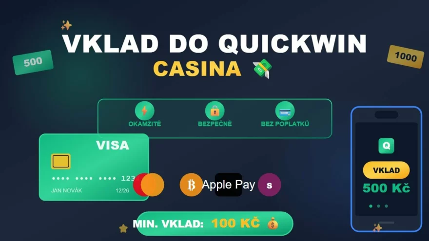 Vklad do Quickwin casina: jak ho udělat rychle a bez problémů 💸