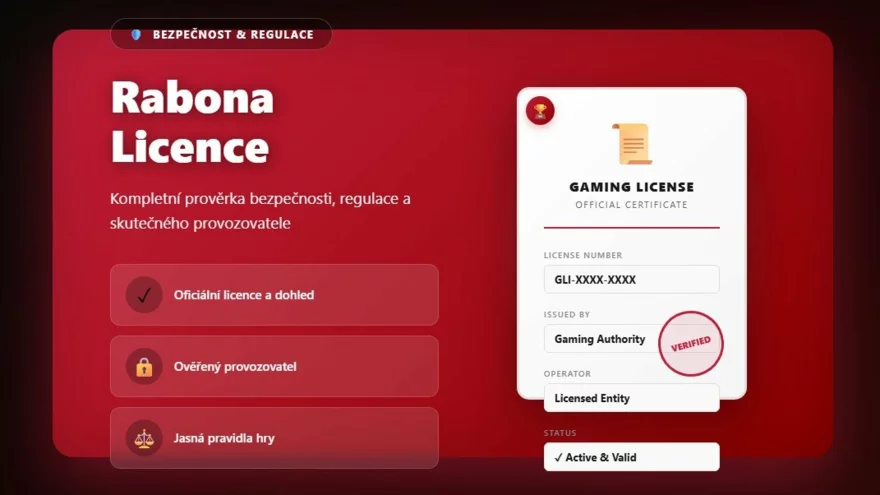 Licence a regulace Rabona: Kompletní prověrka bezpečnosti 🔎