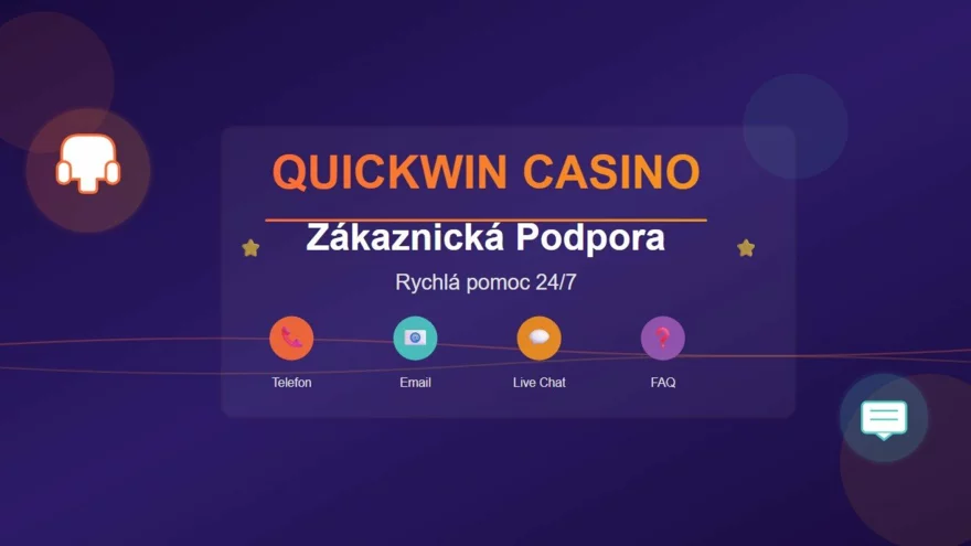 Quickwin casino zákaznická podpora: kde získat rychlou pomoc s účtem, vklady a výběry 📞