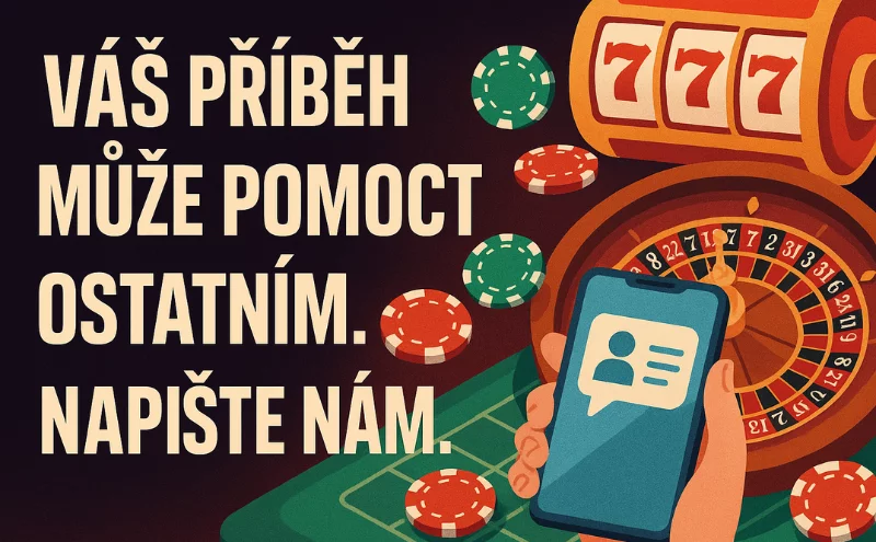 Váš příběh ze sázení a online casina může pomoct ostatním!📲
