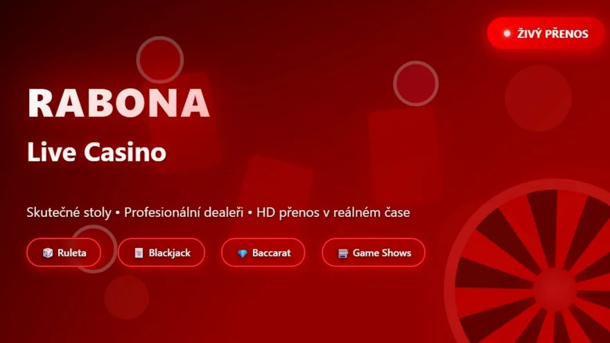 Živé hry v Rabona casinu: Nejlepší live stoly a sázkové limity ✅