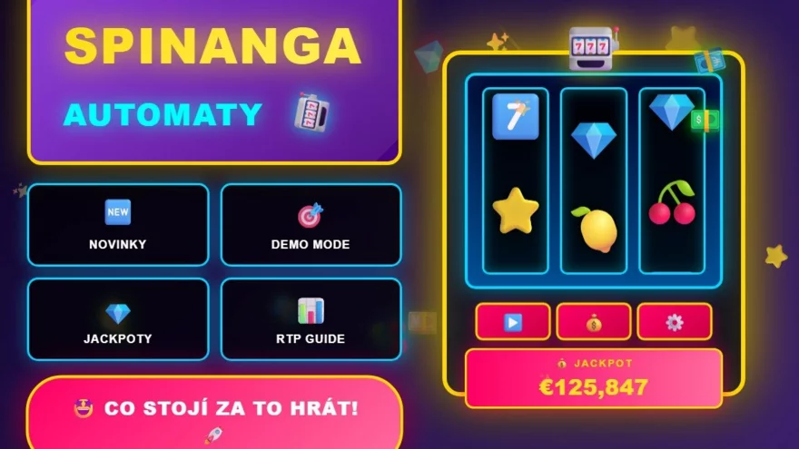 Automaty ve Spinanga ➡️ Co stojí za to si v casinu zahrát! 🤩