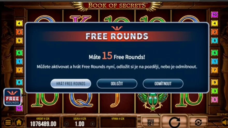40 volných zatočení pro každého v online casinu SynotTIP! - pouze 9. 7.!